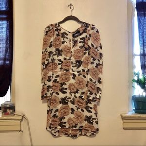 Reformation Floral Long-Sleeve Dress